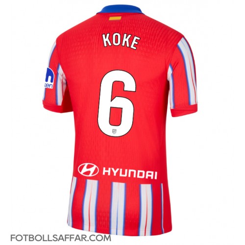 Atletico Madrid Koke #6 Hemmatröja 2024-25 Kortärmad